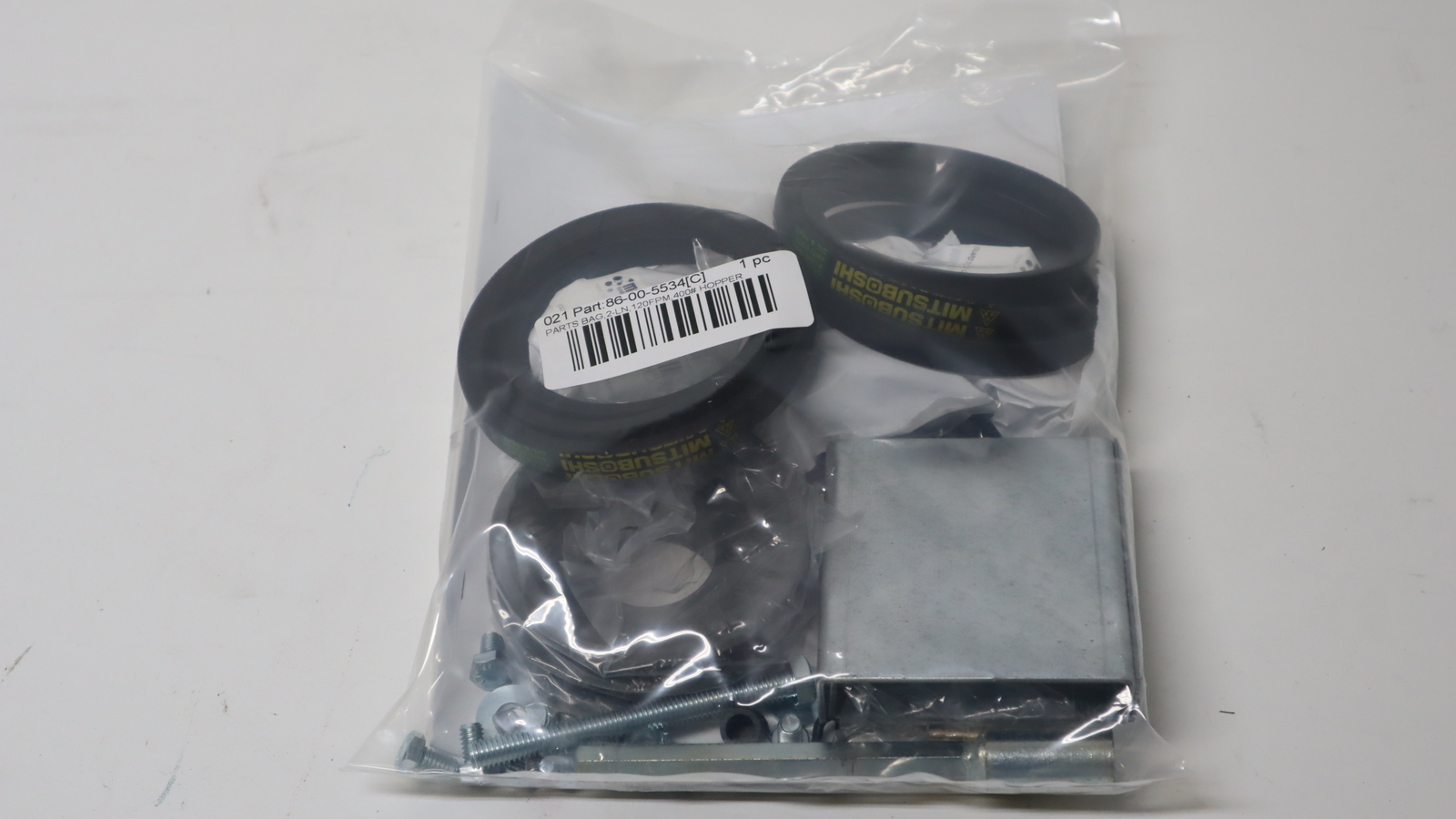 PARTS BAG,2-LN,120FPM,400# HOPPER